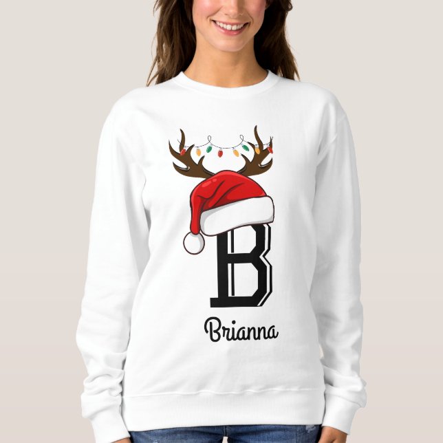 Sudadera Navidades de familia monogramados que coinciden co (Anverso)