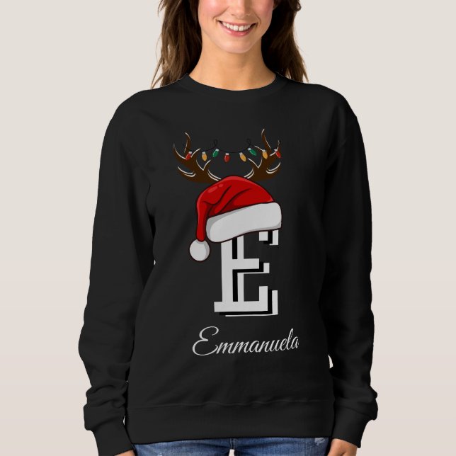 Sudadera Navidades de familia monogramados que coinciden co (Anverso)