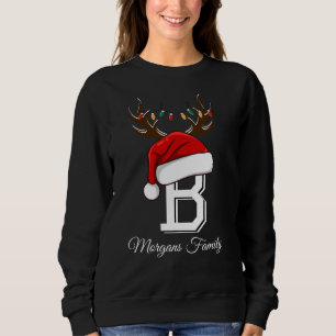 Sudadera Navidades de familia monogramados que coinciden co