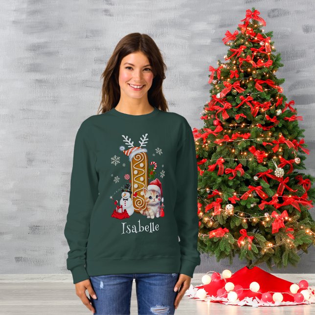 Sudadera Navidades de familia Santa Gingerbread Alphabet I (Subido por el creador)