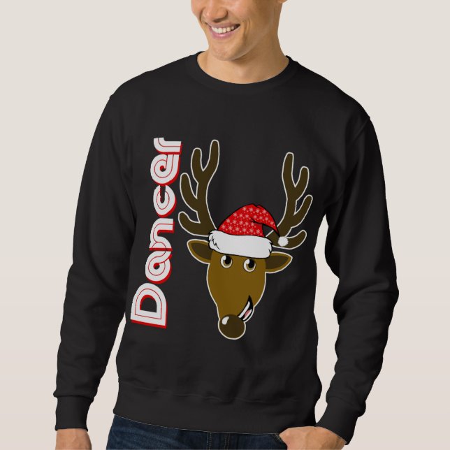 Sudadera Navidades de familia Santa Reindeer (Anverso)