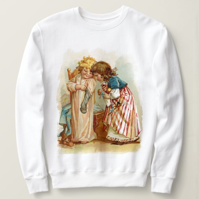 Sudadera Navidades De Fiestas De Hermanas (Anverso del diseño)
