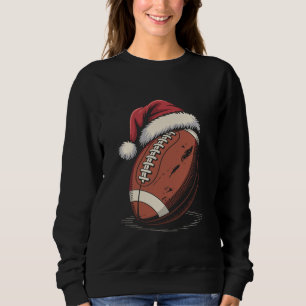 Sudadera Navidades de fútbol americano Santa Hat Sports