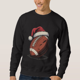 Sudadera Navidades de fútbol americano Santa Hat Sports