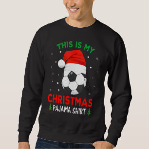 Sudadera Navidades De Fútbol Pajama Shirt Niños Niños Peque