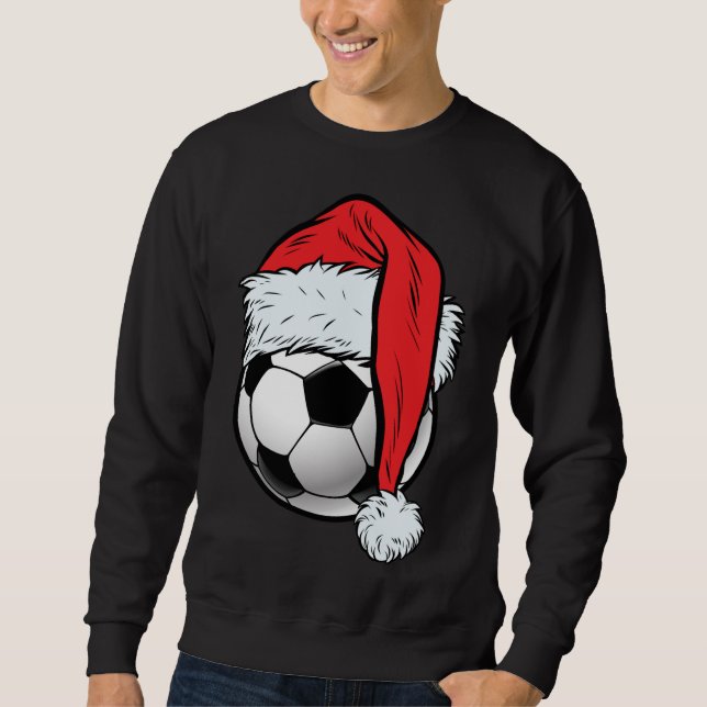 Sudadera Navidades de fútbol pelean con navidades deportiva (Anverso)