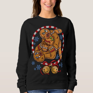 Sudadera Navidades de galletas de pan de jengibre luchan co