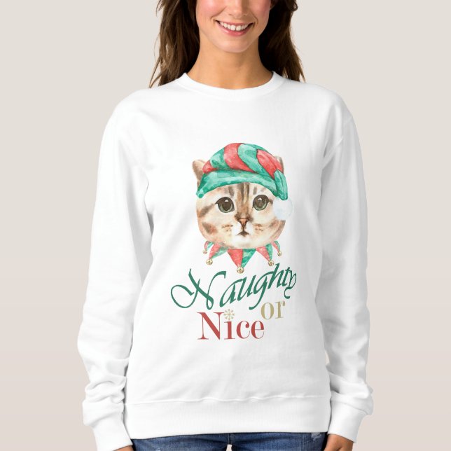 Sudadera Navidades de gato (Anverso)