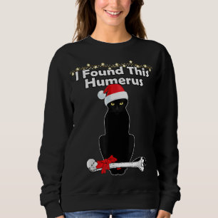 Sudadera Navidades de gatos negros iluminan divertidos gato