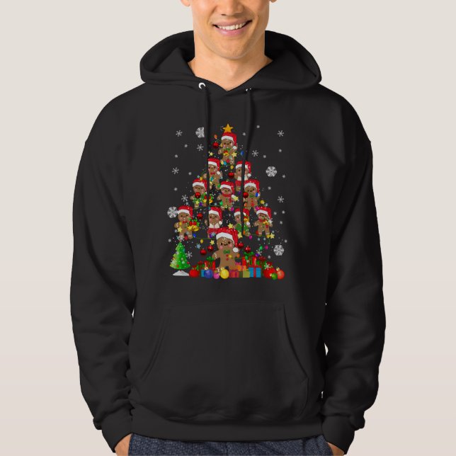 Sudadera Navidades de Gingerbread en Árbol de Navidad Santa (Anverso)