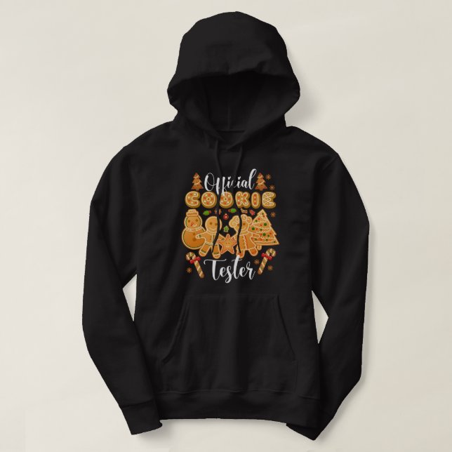 Sudadera navidades de gingerbread, probador de galletas ofi (Diseño del anverso)