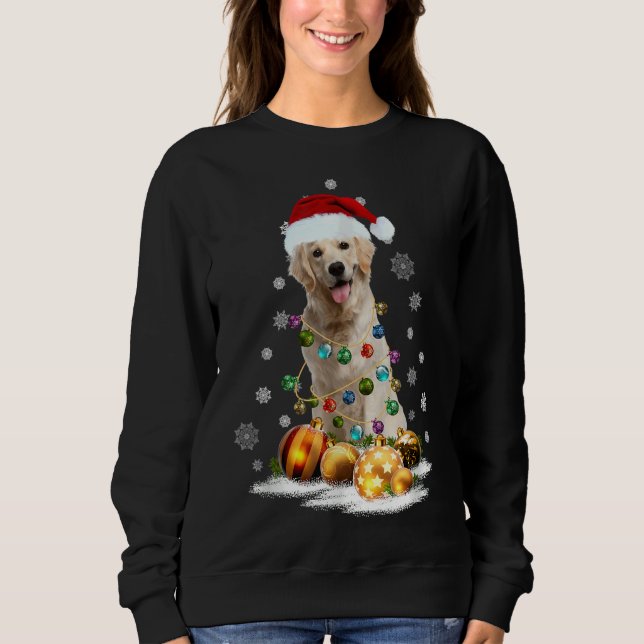 Sudadera Navidades de Golden Retriever (Anverso)