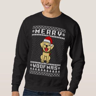 Sudadera Navidades de Golden Retriever Dog Merry Woofmas