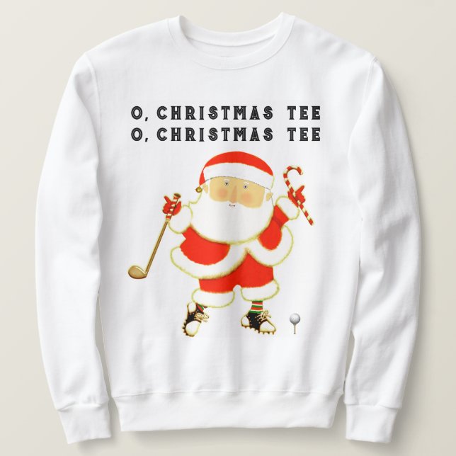 Sudadera Navidades de golf (Anverso del diseño)