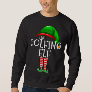 Sudadera Navidades de golf de la familia Elf