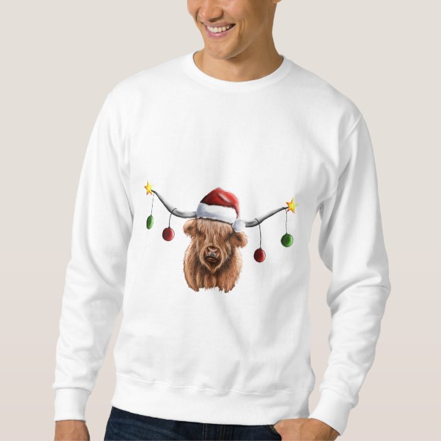Sudadera Navidades de Have a Merry Hielan Coo (Anverso)