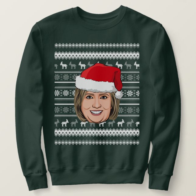 Sudadera Navidades DE HILLARY CLINTON (Anverso del diseño)