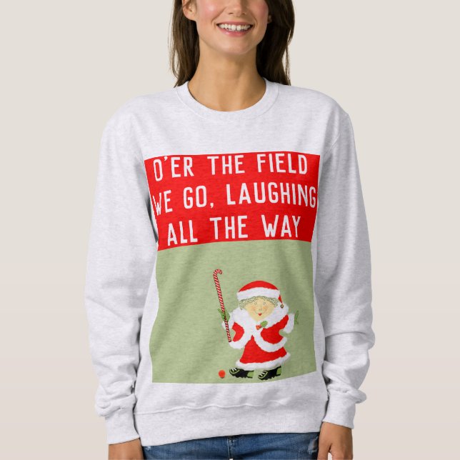 Sudadera Navidades de hockey sobre hierba (Anverso)