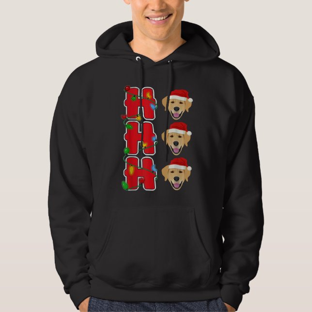 Sudadera Navidades de Hohoho Santa Golden Retriever (Anverso)