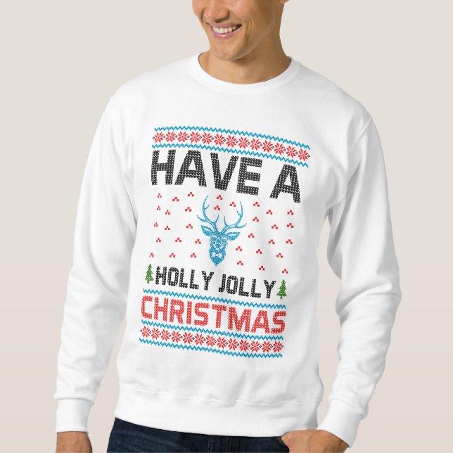 Sudadera Navidades de Holly Jolly (Anverso)