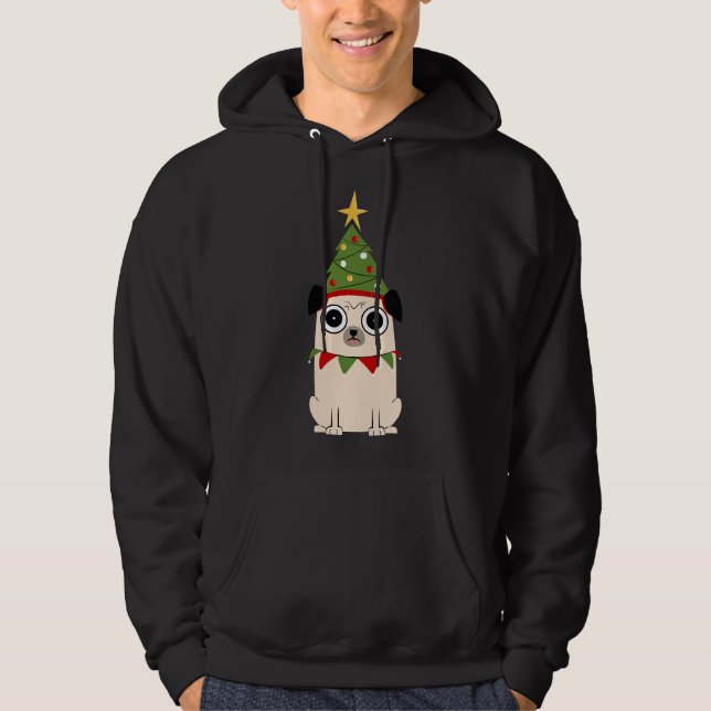 Sudadera Navidades de It&x27;s para Pug&x27;s sake Classic  (Anverso)