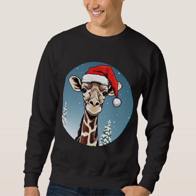 Sudadera Navidades de jirafas (Anverso)
