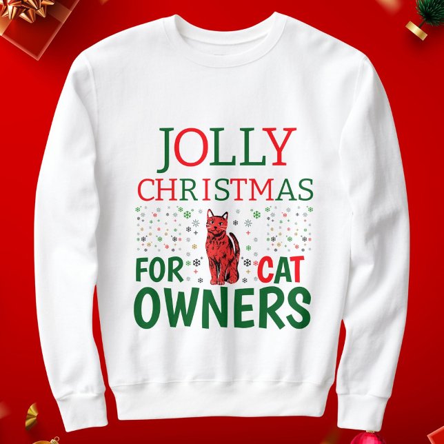 Sudadera Navidades De Jolly Para Los Propietarios De Gatos  (Subido por el creador)