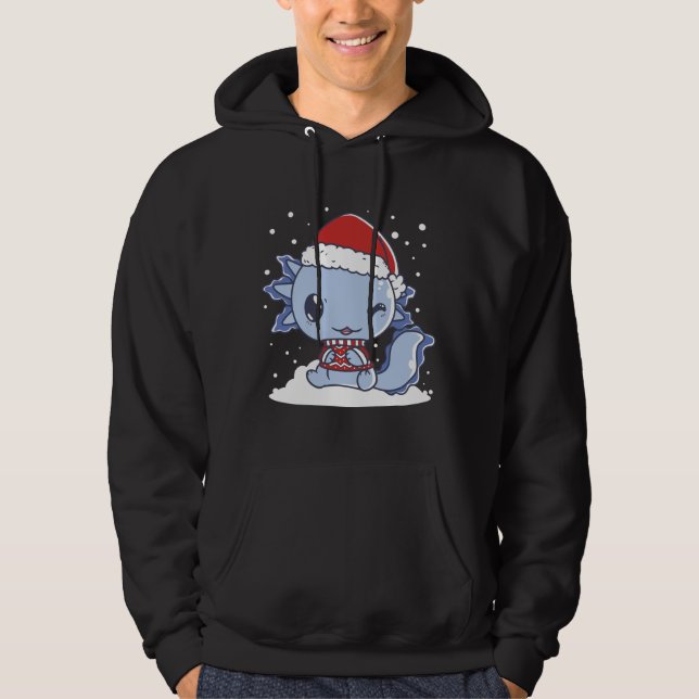 Sudadera Navidades de Kawaii Axolotl (Anverso)