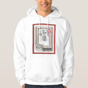 Sudadera Navidades de Keeshond Ventana de Invierno Pintura