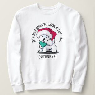Sudadera Navidades de KiniArt Cutieface Westie Sweatshirt
