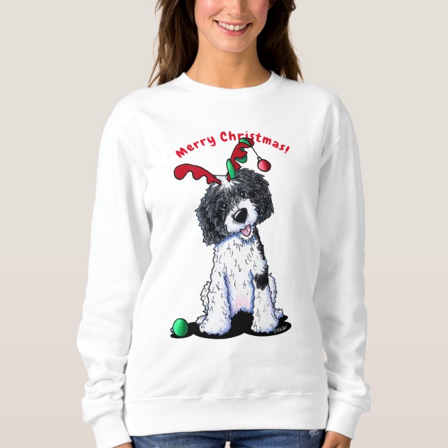 Sudadera Navidades de KiniArt DoodleMoji Sweatshirt (Anverso)