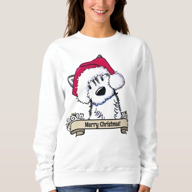Sudadera Navidades de KiniArt Husky (Anverso)