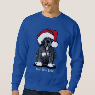 Sudadera Navidades de KiniArt Newfie Dog Hoodie