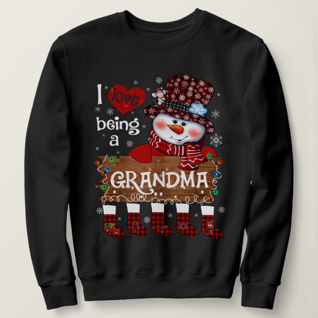 Sudadera Navidades de la abuela (Anverso del diseño)