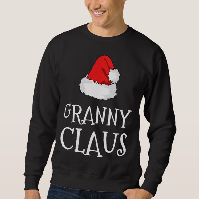 Sudadera Navidades de la abuela Claus Gorra Grupo familiar  (Anverso)