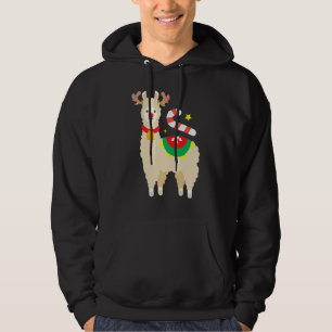 Sudadera Navidades de la Alpaca Divertida de Llama Reindeer