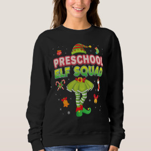 Sudadera Navidades De La Escuadrón De La Elf De Preescolar 