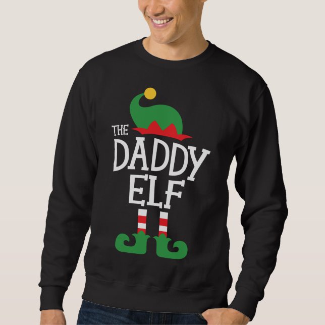Sudadera Navidades de la familia Daddy Elf coincidiendo con (Anverso)
