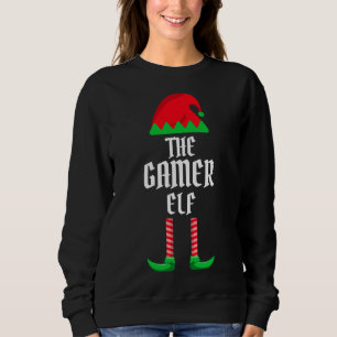 Sudadera Navidades de la familia Gamer Elf que juegan con r
