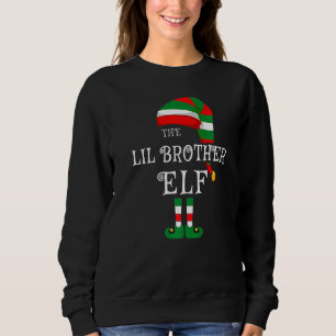 Sudadera Navidades de la familia Lil Brother Elf coincidien