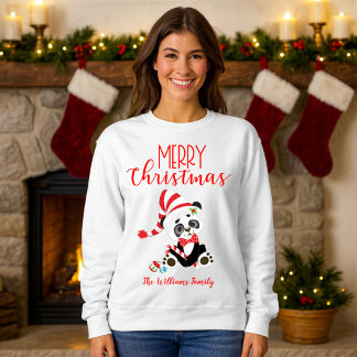 Sudadera Navidades de la familia Panda Claus