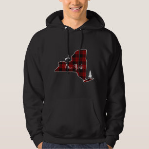 Sudadera Navidades de la familia Red Plaid Deer Tree Nueva