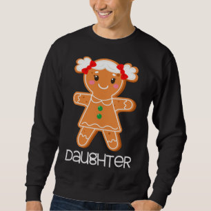 Sudadera Navidades de la hija de Gingerbread coincidiendo c