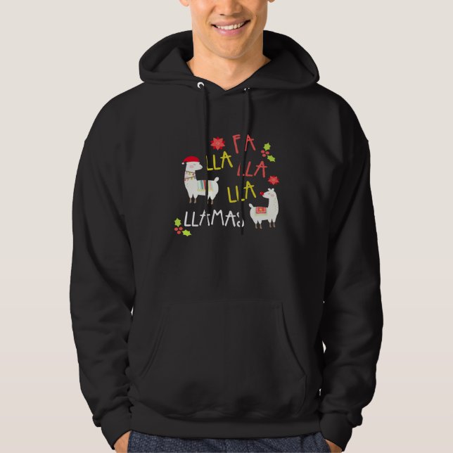 Sudadera Navidades De La Llama Cantando (Anverso)
