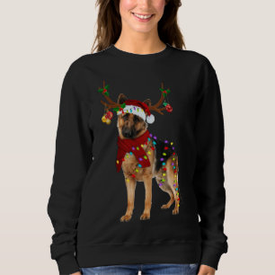 Sudadera Navidades de la luz de reno de pastor de Santa Ale