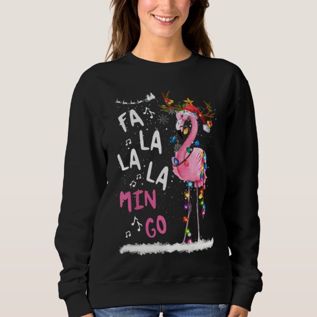 Sudadera Navidades De La Mingo Flamingo Con Navidades (Anverso)