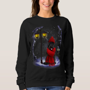 Sudadera Navidades de la nieve de Schnauzer iluminan el pij