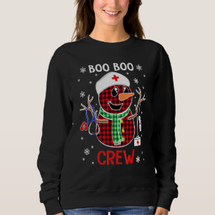 Sudadera Navidades de la tripulación Boo Boo de Snowman en 