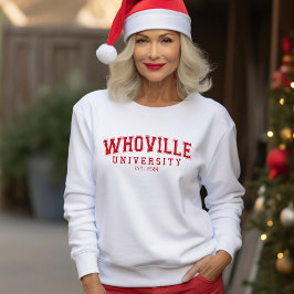 Sudadera Navidades de la Universidad Red Whoville por 40 añ