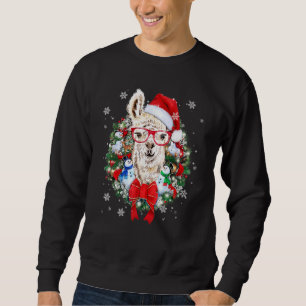 Sudadera Navidades de Llama con decoración de ornamentos na